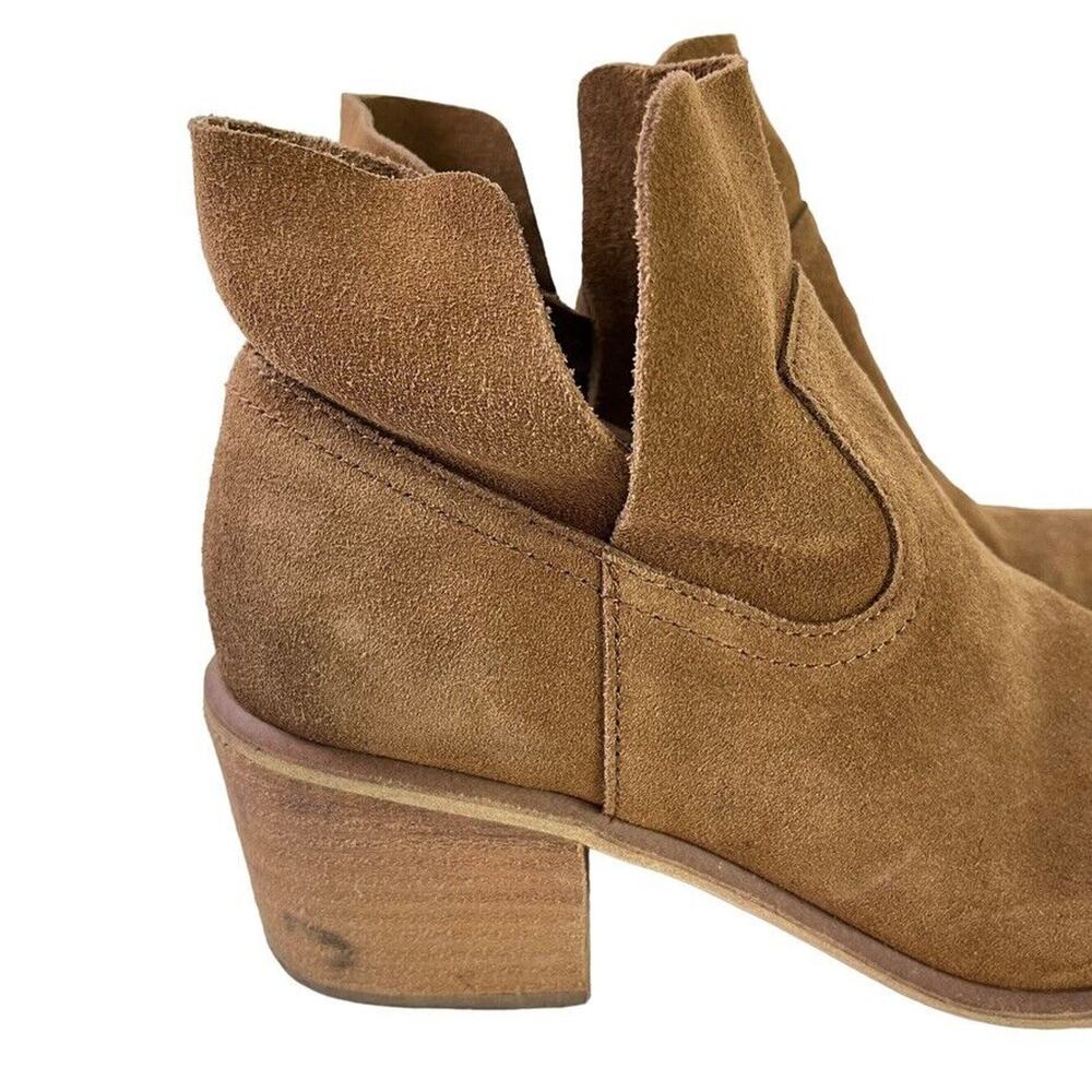 BP Womens Brice Brown Suede Leather Pull On Ankle Boots Booties Shoes sz 9 - Picture 8 of 16